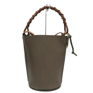 Loewe Brown Bucket Gate Calfskin Bag Handbag Shoulder